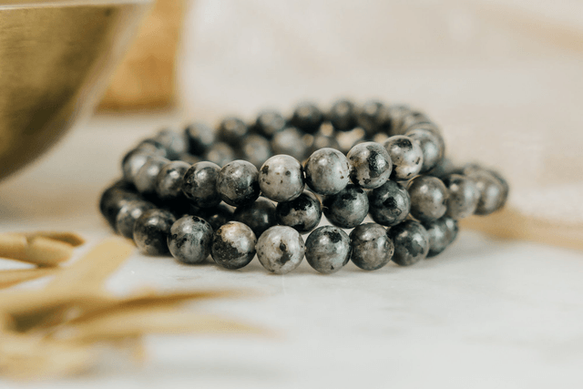 Bracelet Larvikite - Intuition, clairvoyance et sommeil